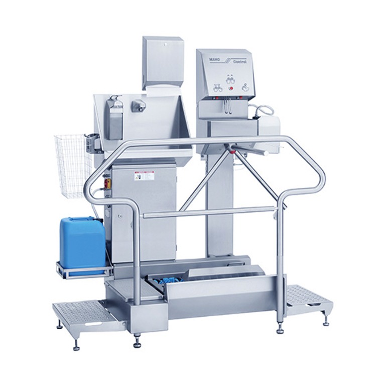 Estación higienizante 23876-800 con Mano Control 23745 y lavamanos